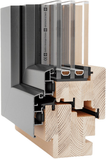 Řez profilu Naturo 80 ALU Mira