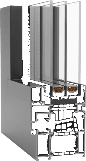 Řez profilu Aluprof MB-86N