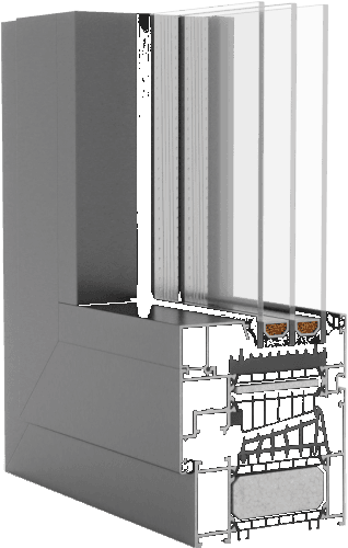 Řez profilu Aluprof MB-104 Passive