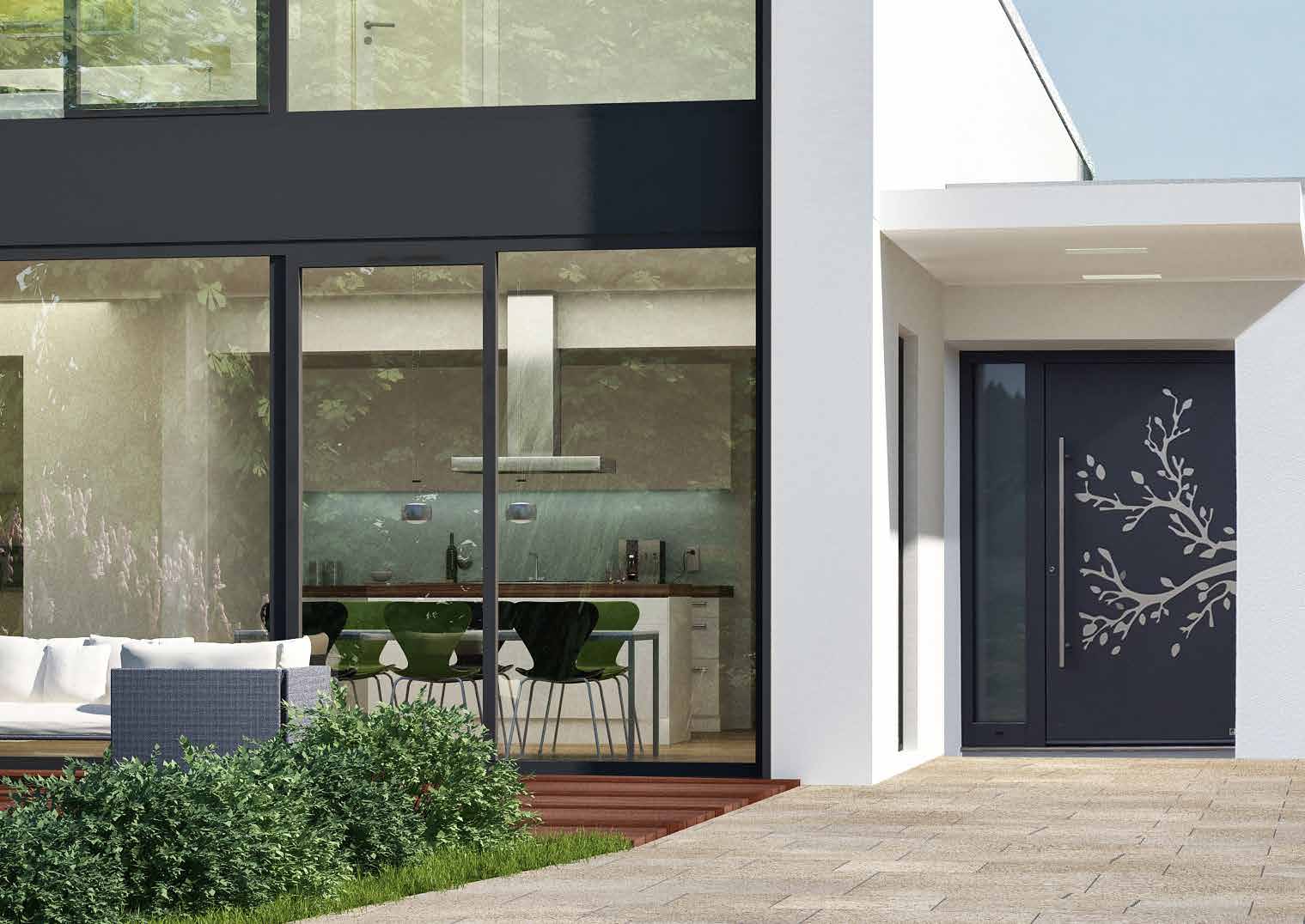 Pivotové vchodové dveře Ryterna Entry s individuálním designem